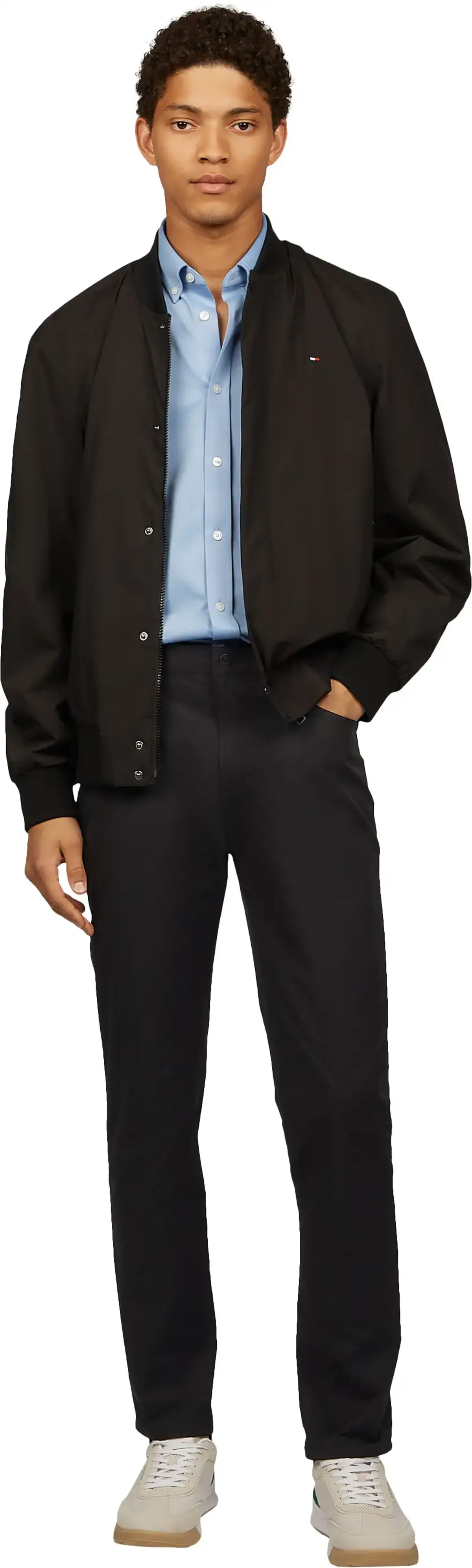 Tommy Hilfiger DENTON 5PKT TECH CHI, BDS Siyah Erkek Pantolon