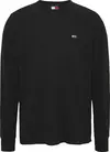 Tommy Hilfiger TJM SLIM WAFFLE LS T, BDS Siyah Erkek T-Shirt & Polo