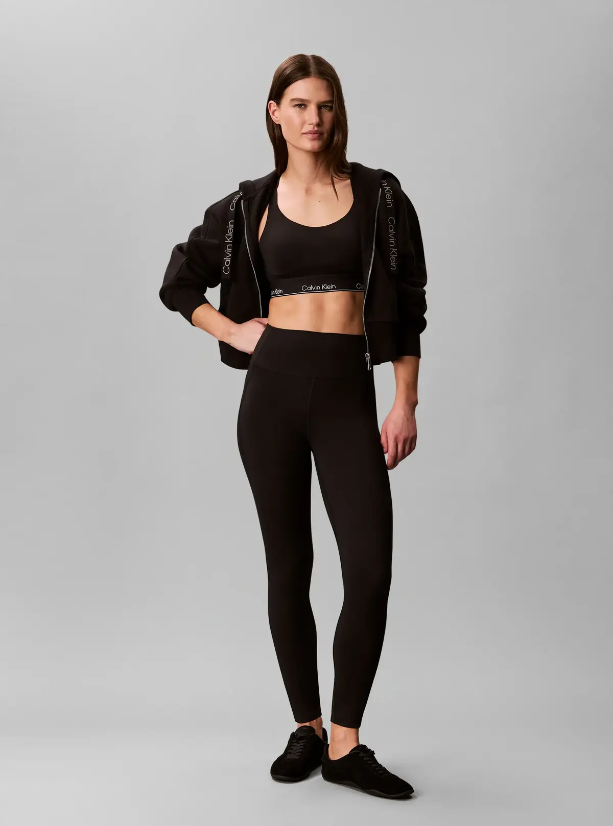 Calvin Klein MODERN SPORT HIGH SU, BAE Siyah Kadın Sporcu Sütyeni