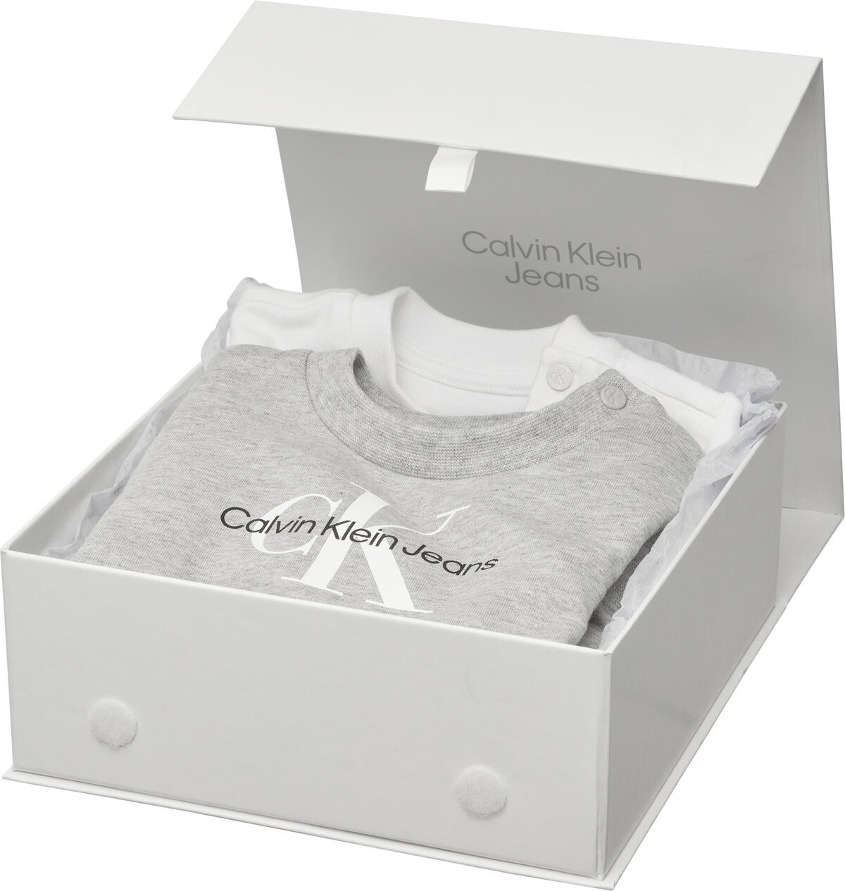 Calvin Klein MONOGRAM STARTER GIF Bebek Krem Eşofman Takımı