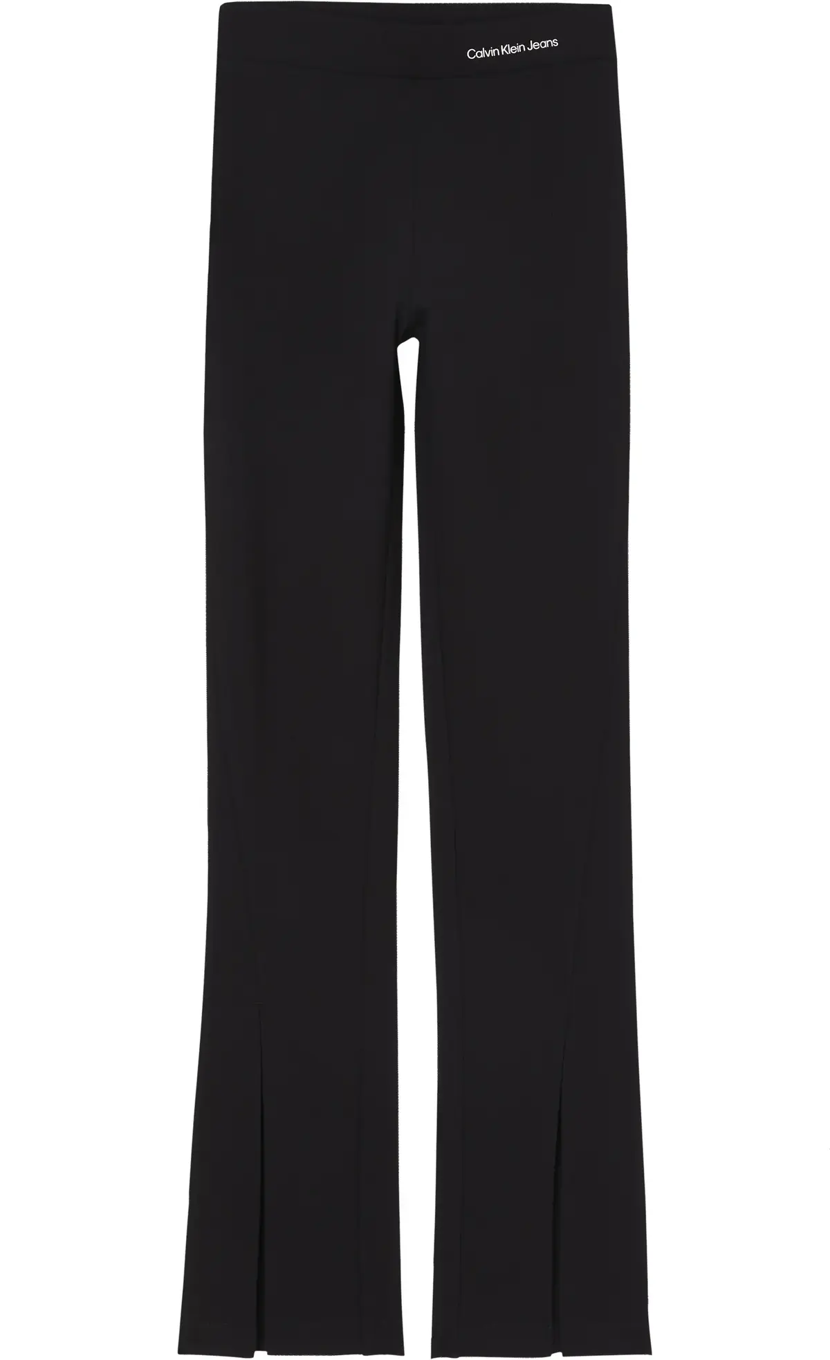 Calvin Klein SPLIT HEM SLIM MILAN Kadın Siyah Geniş Paça Pantolon