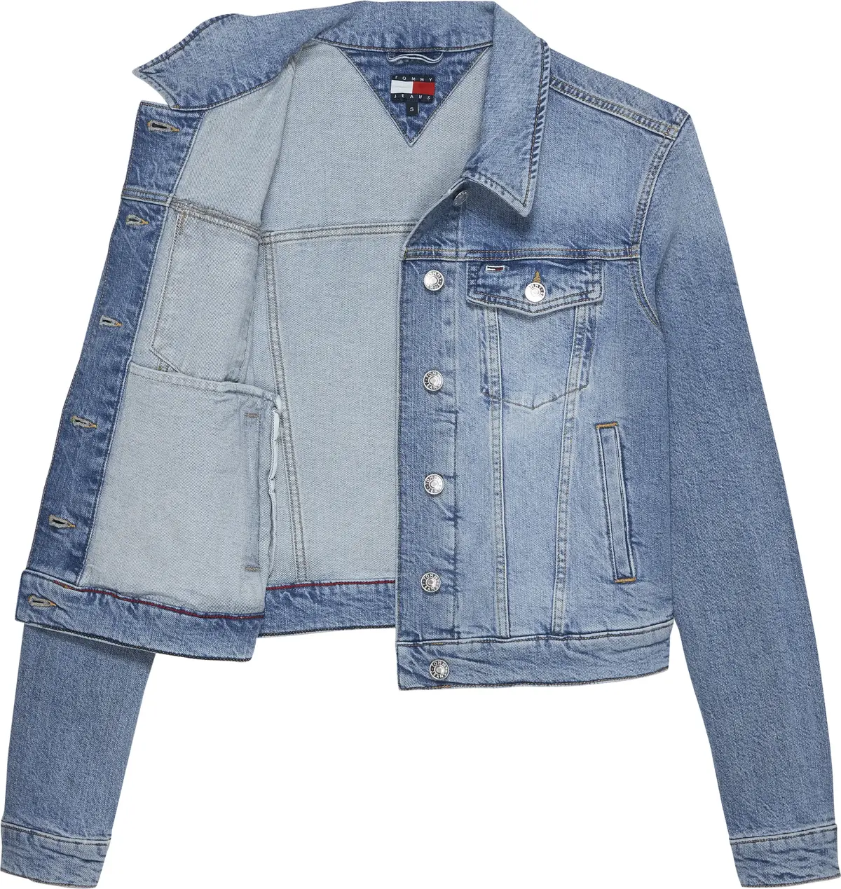 Tommy Hilfiger CLASSIC TRUCKER JACK, 1AB Mavi Kadın Kot Ceket