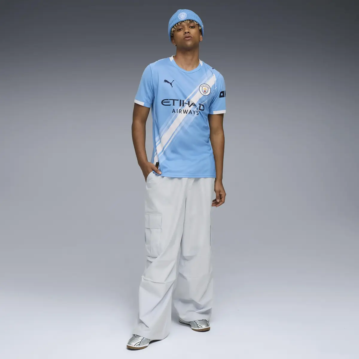 Puma MCFC Home Jersey Replica Mavi Erkek Forma