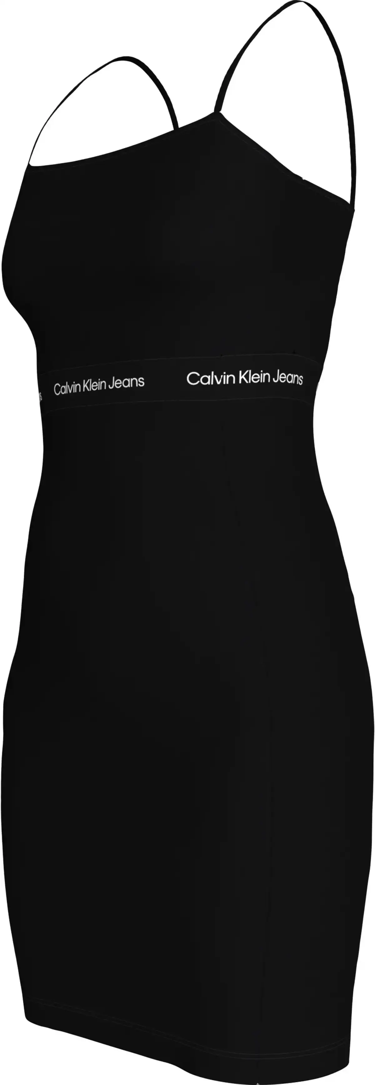 Calvin Klein LOGO ELASTIC STRAPPY, BEH Siyah Kadın Elbise-Etek