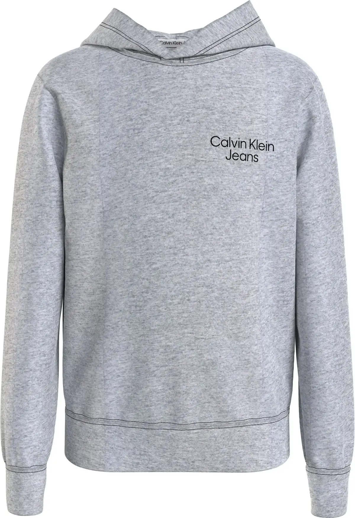 Calvin Klein CKJ STACK LOGO HOODI Erkek Gri Hoodie