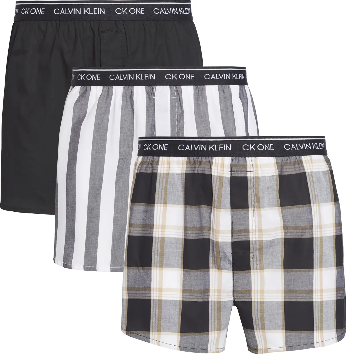 Calvin Klein SLIM FIT BOXER 3PK Erkek Siyah Boxer Set