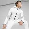 Puma EVOSTRIPE Full-Zip Hoodie Erkek Beyaz Sweatshirt