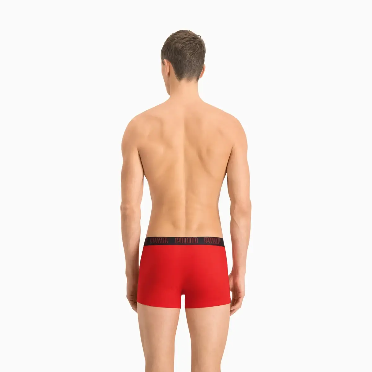 Puma PUMA BASIC TRUNK 2P red / black Kırmızı Erkek 2'li Boxer