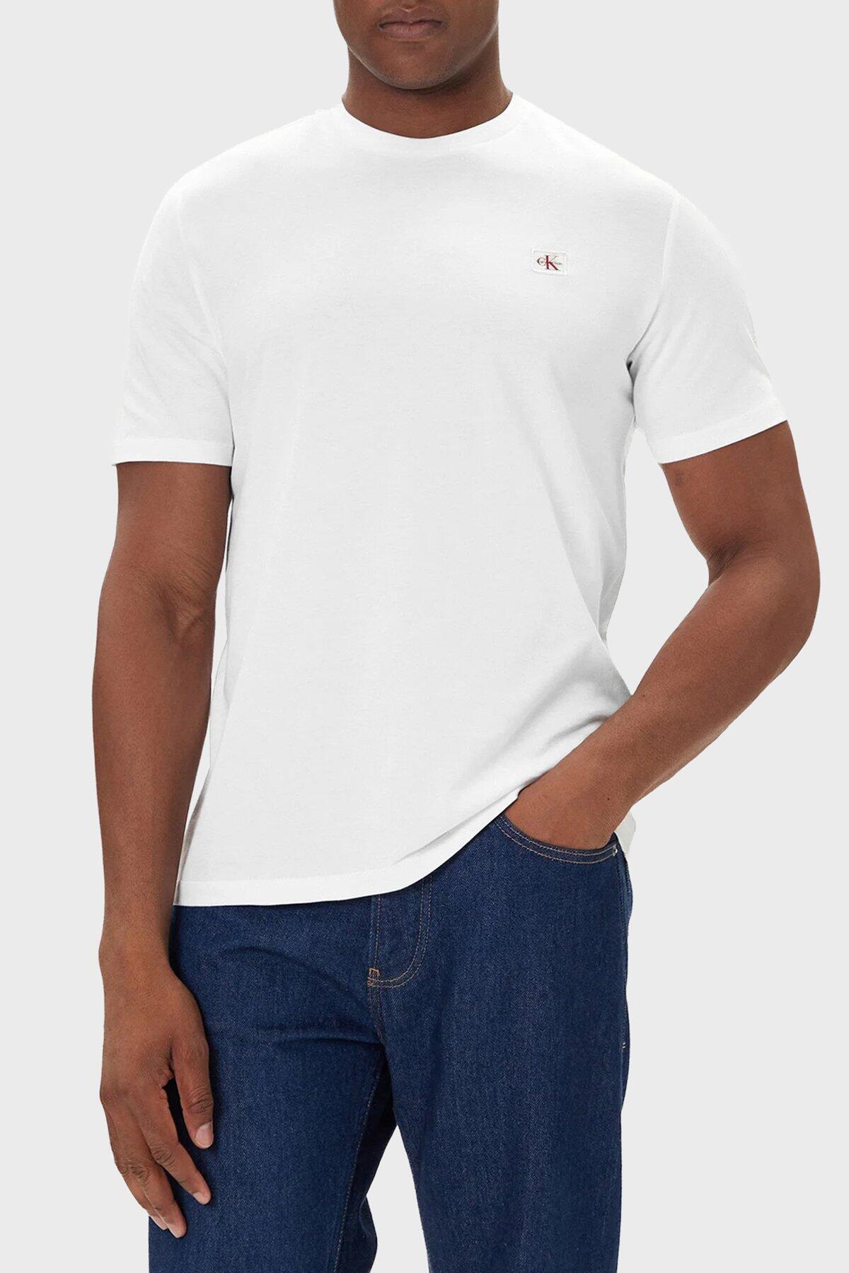 Calvin Klein SS WOVEN LABEL TEE 2, 3GE 2'li Siyah Beyaz Erkek T-Shirt