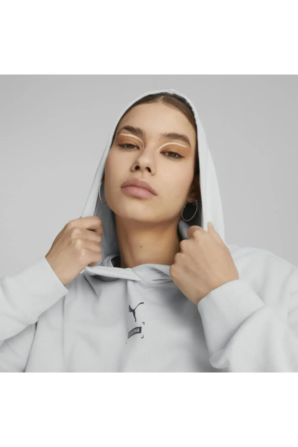 Puma Better Hoodie Fl Platin Gri Kadın Hoodie