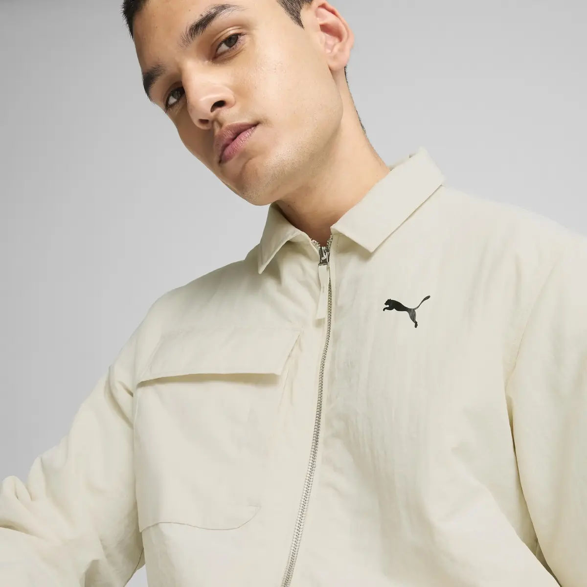 Puma Transeasonal Shirt Kırık Beyaz Erkek Şişme Mont