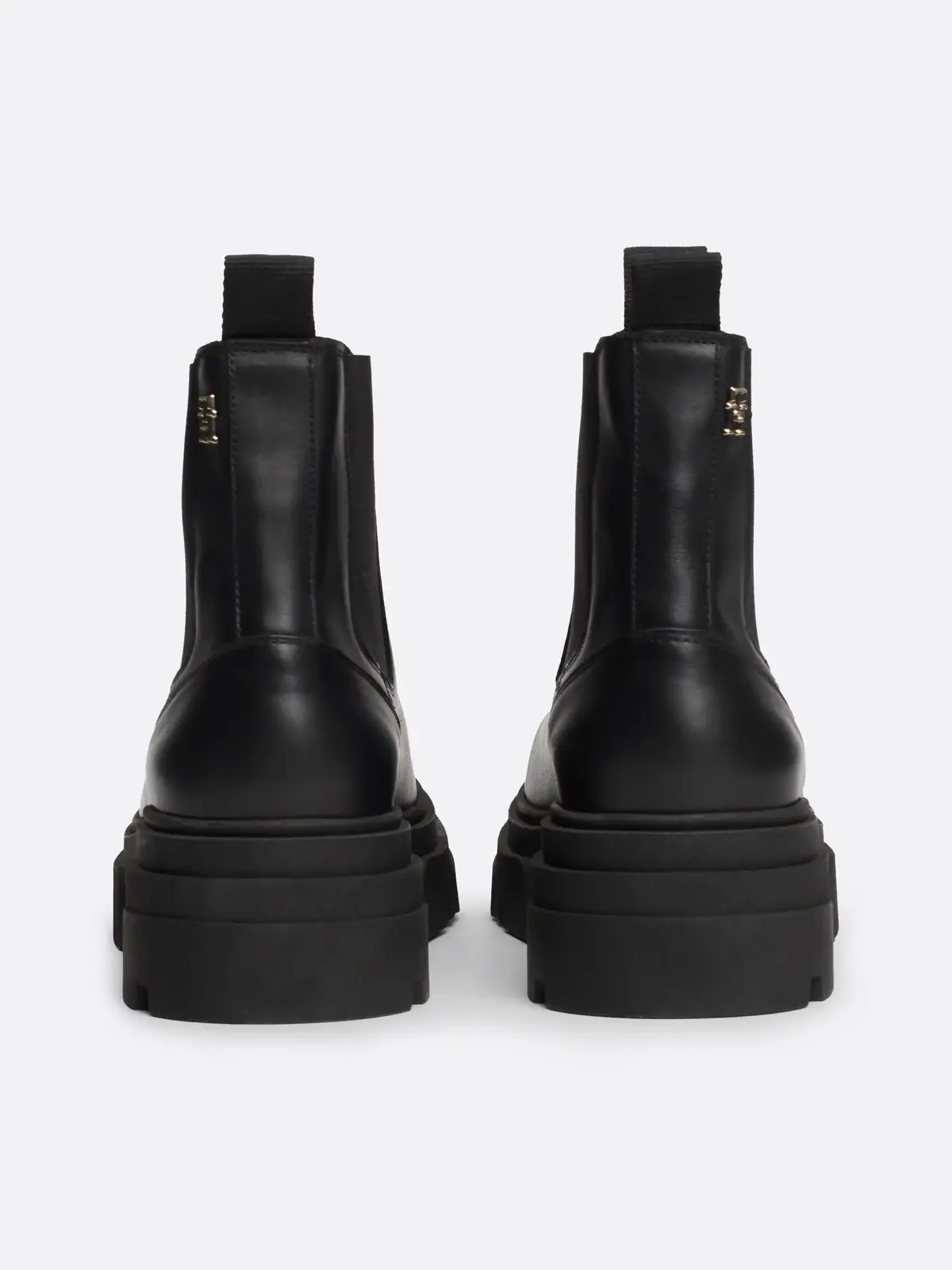 Tommy Hilfiger COMBAT LEATHER LOW C Kadın Siyah Bot