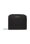 Calvin Klein CK MUST AOP MD ZIP AROUND W FLAP Siyah Kadın Cüzdan