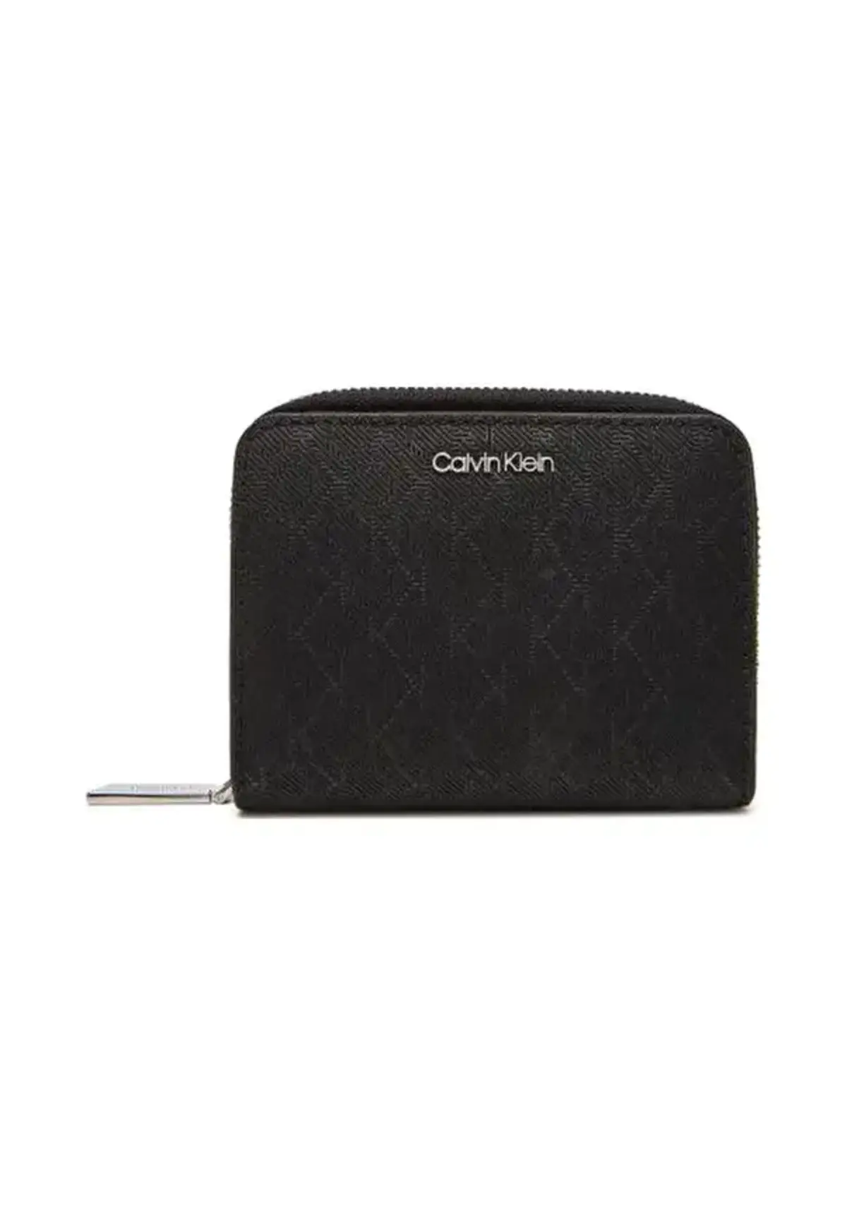 Calvin Klein CK MUST AOP MD ZIP AROUND W FLAP Siyah Kadın Cüzdan