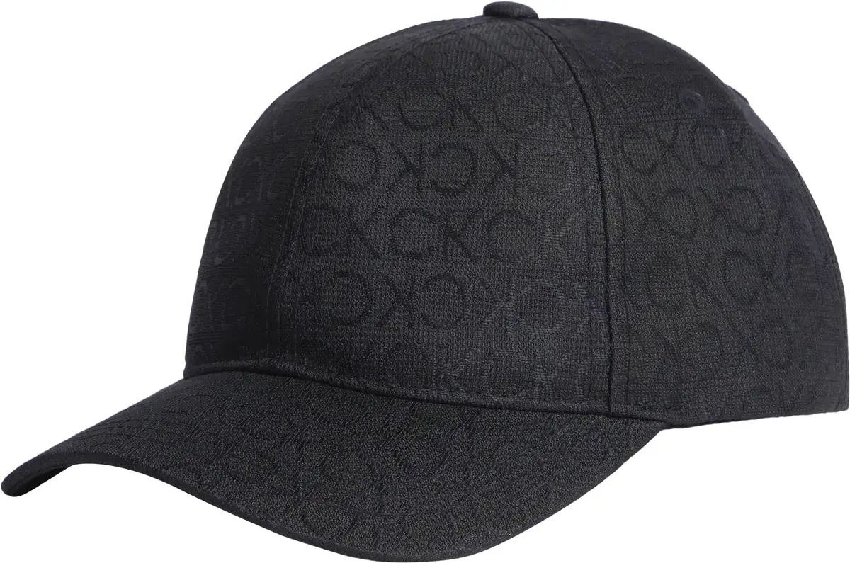 Calvin Klein MONOGRAM JACQUARD CA, BEH Siyah Kadın Şapka