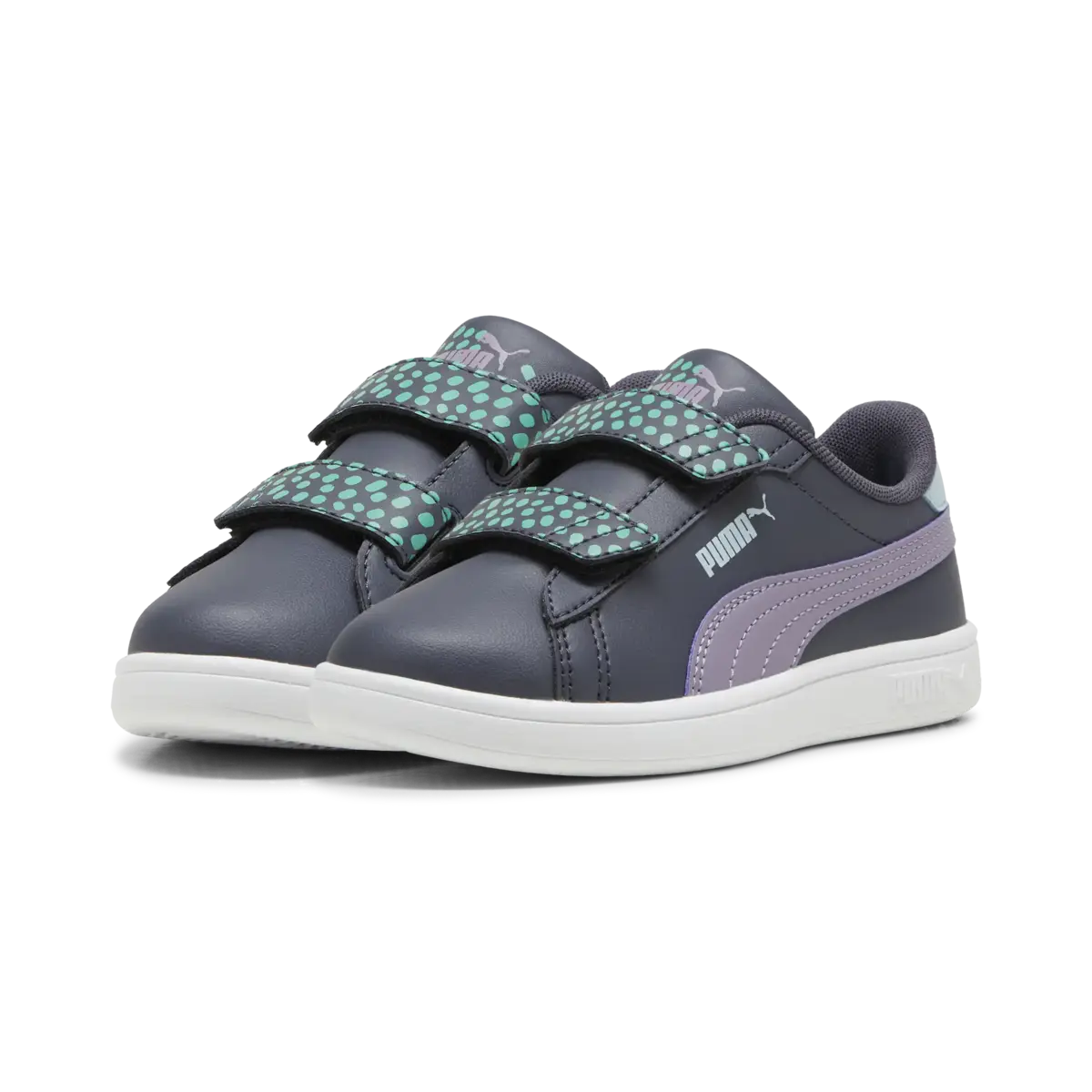 Puma Smash 3.0 Puma FC V PS Mor Çocuk Spor Ayakkabı