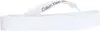 Calvin Klein BEACH SANDAL FLATFOR, 01W Beyaz Kadın Terlik
