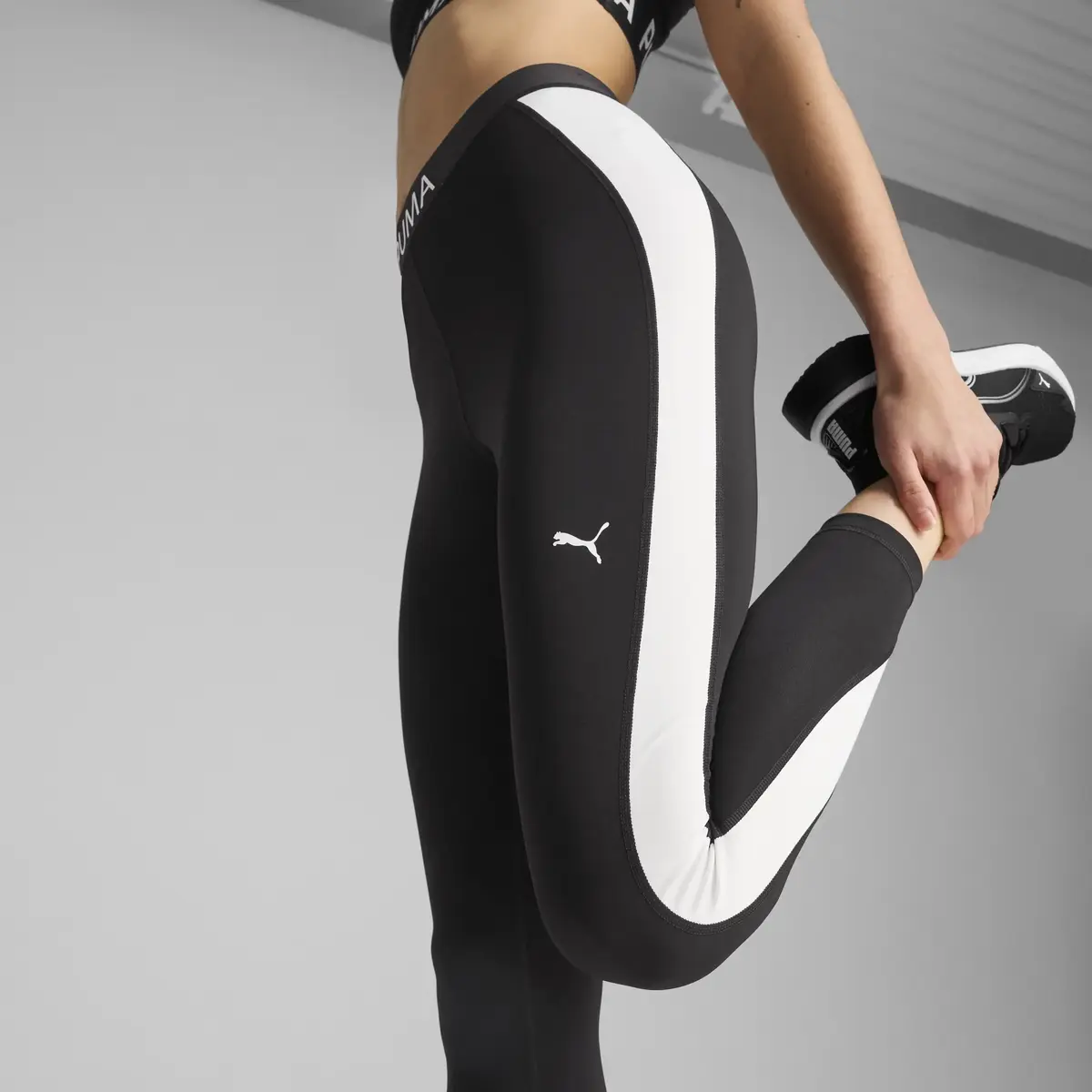 PUMA W PUMA STRONG CB TIGHT Siyah Kadın Tayt