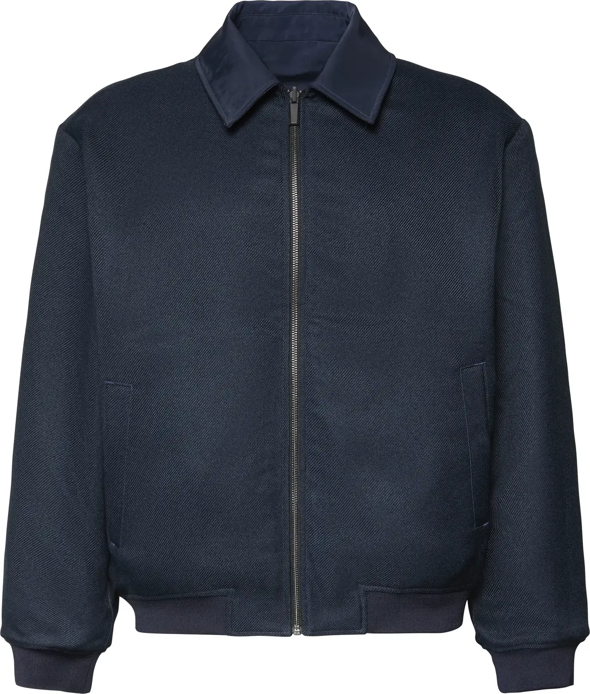 Calvin Klein LS NYLON COLLARED REVERSIBLE JKT Erkek Lacivert Mont