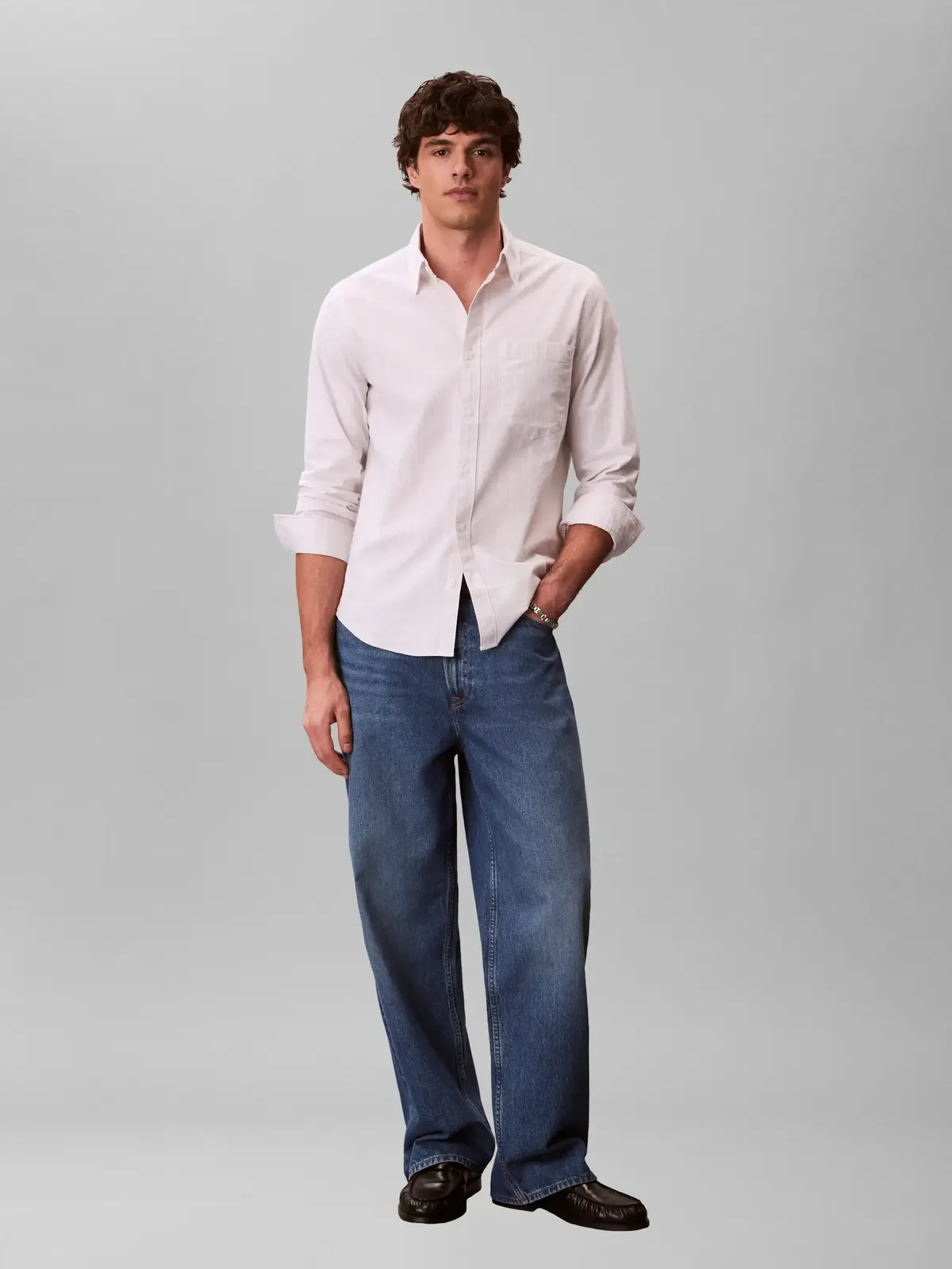 LS YD STRIPE OXFORD, 67U, S