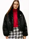 Tommy Hilfiger TJW FAUX FUR BOMBER Siyah Kadın Mont