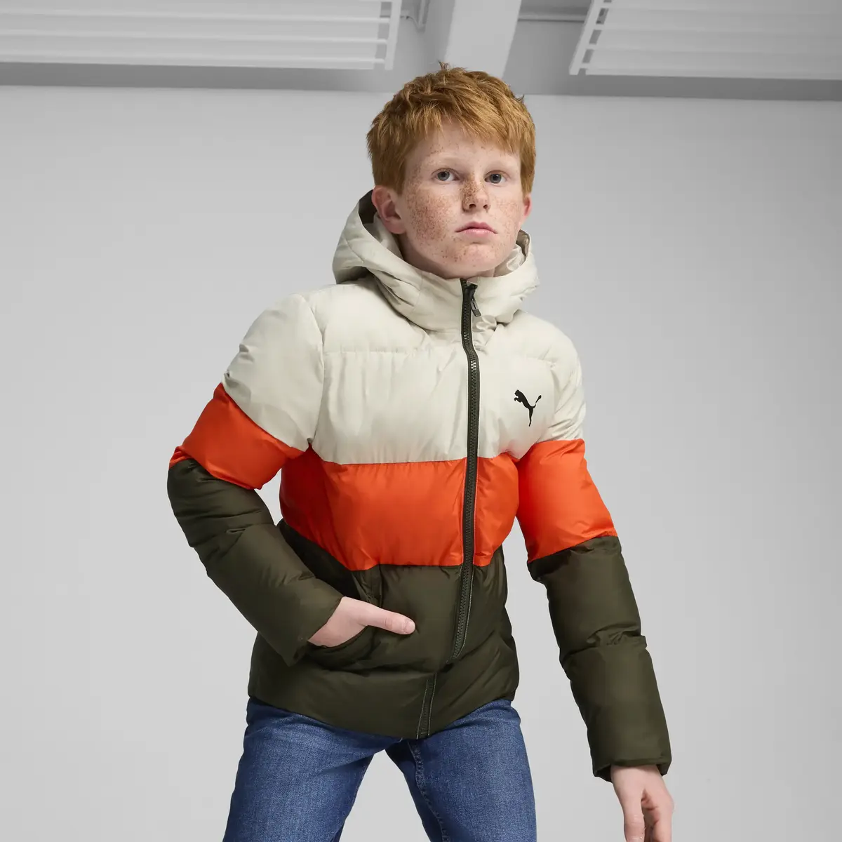 Puma Poly Hooded Puffer Jacket Unisex Mont
