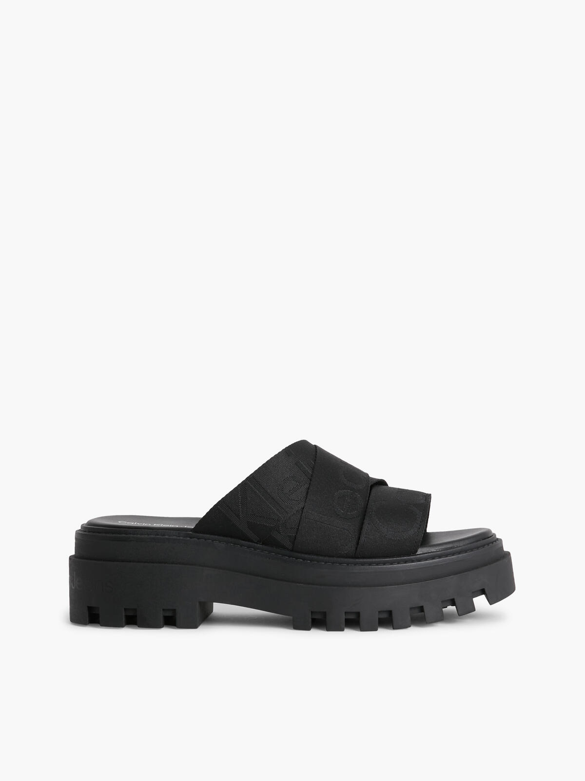 Calvin Klein TOOTHY COMBAT SANDAL Kadın Siyah Sandalet