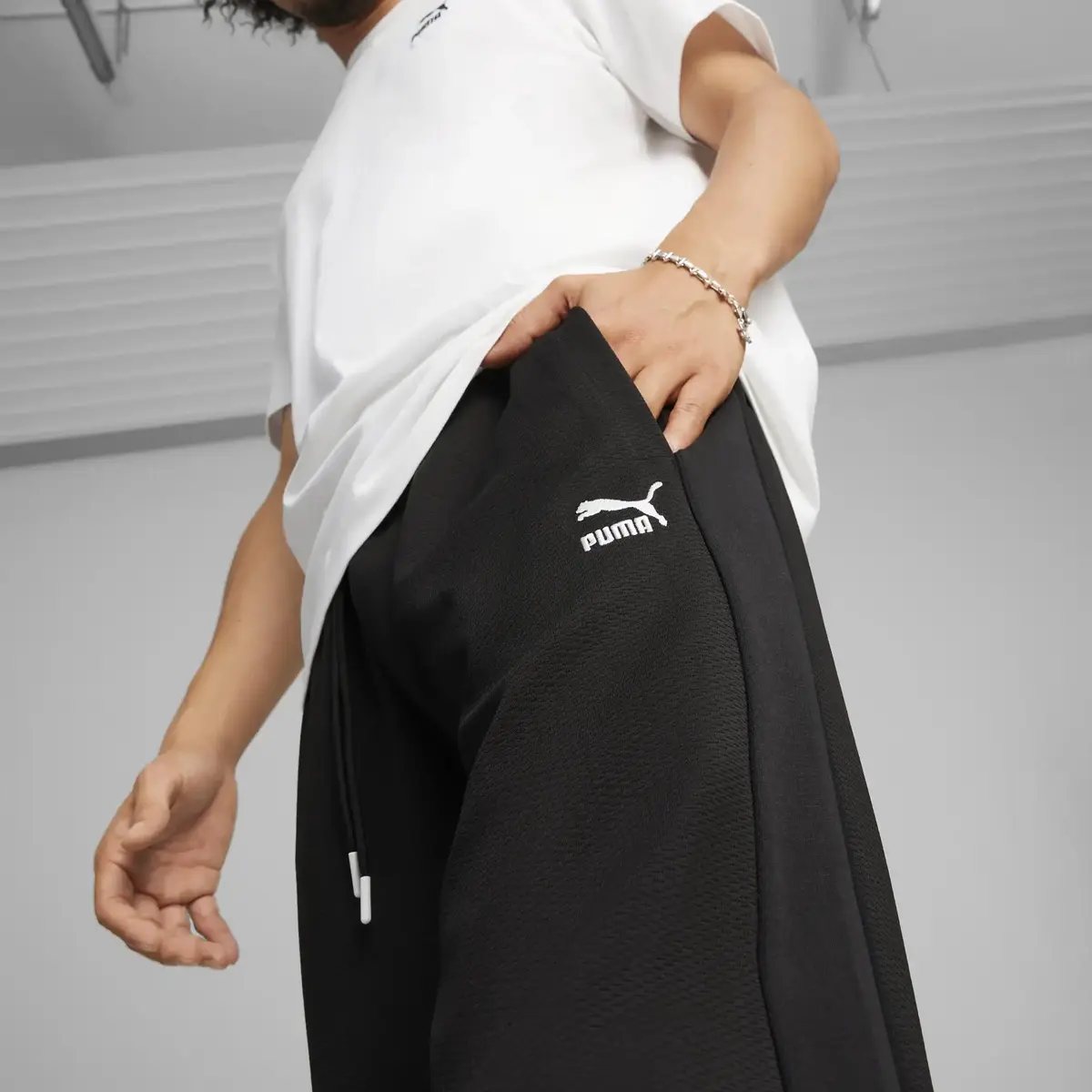 PUMA T7 Straight Track Pants Siyah Erkek Eşofman Altı