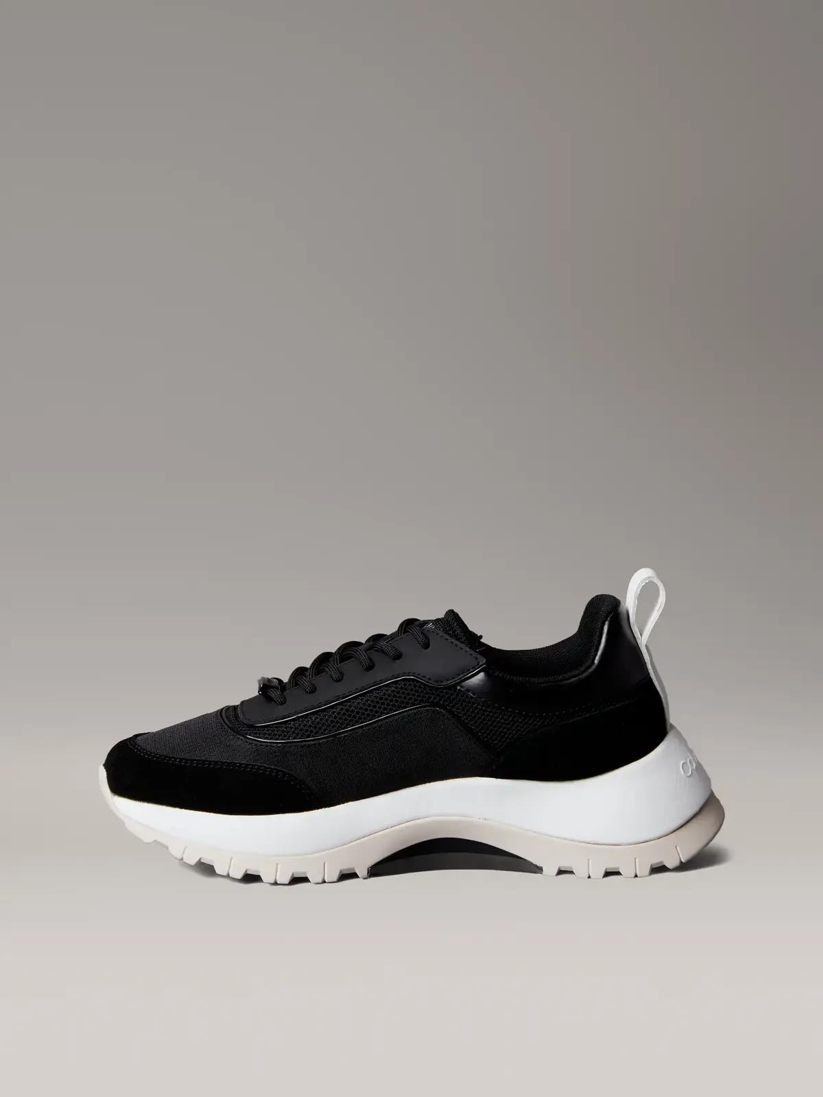Calvin Klein RUNNER LACE UP MESH, 0GM Siyah Kadın Spor Ayakkabı