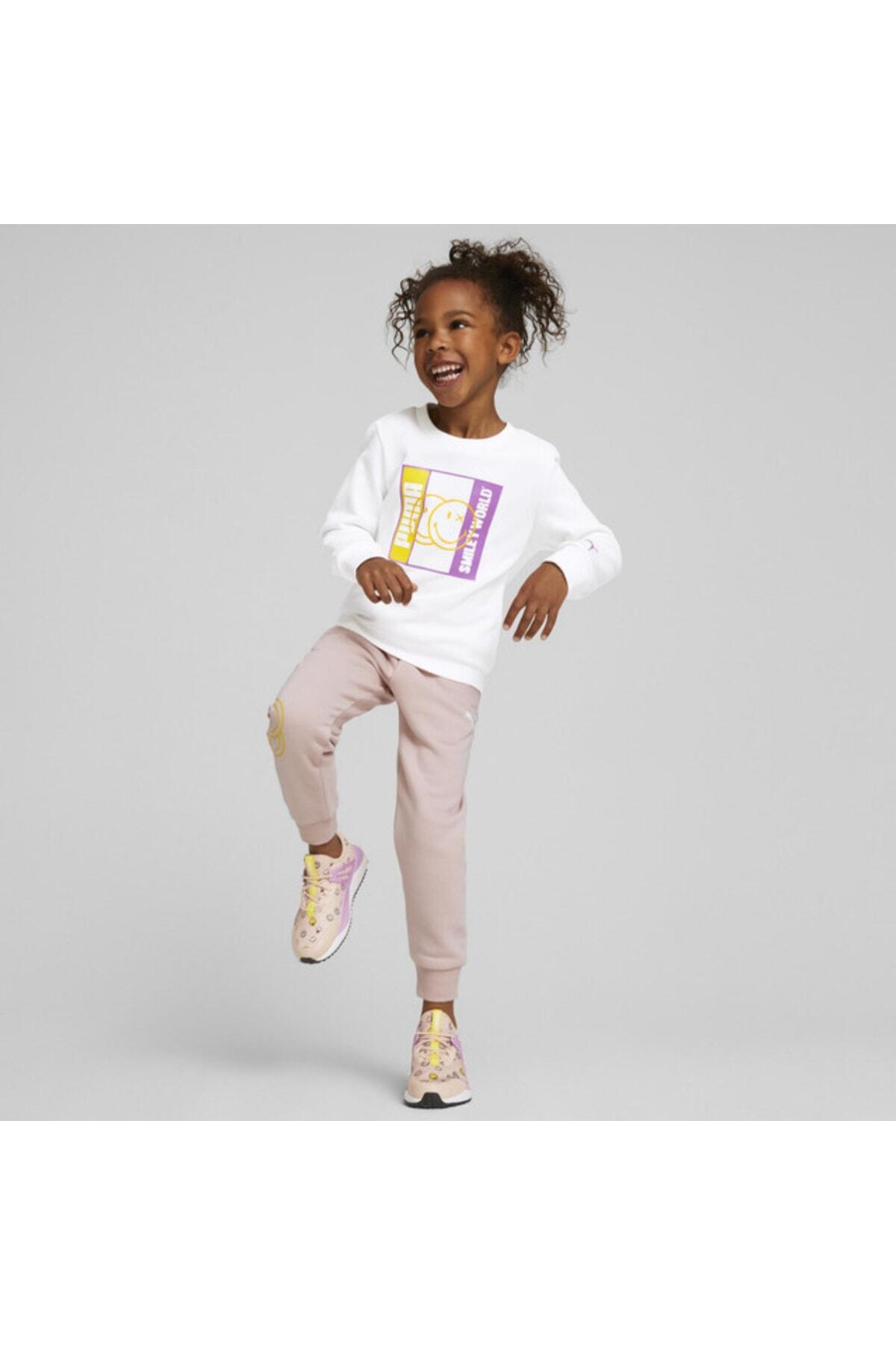 Puma X Sw Crew Tr Beyaz Erkek Çocuk Sweatshirt
