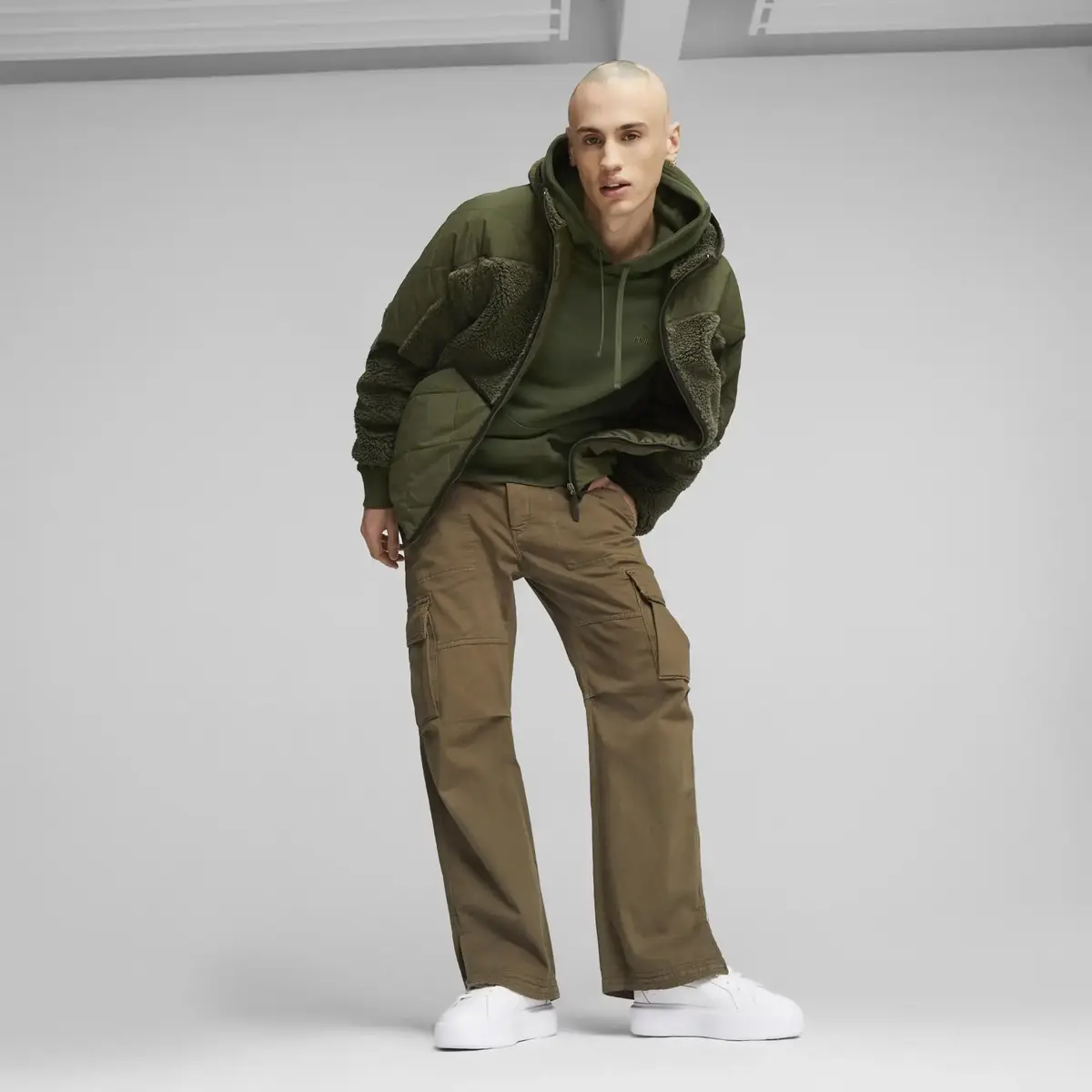 PUMA Classics Utility Jacket Yeşil Erkek Mont