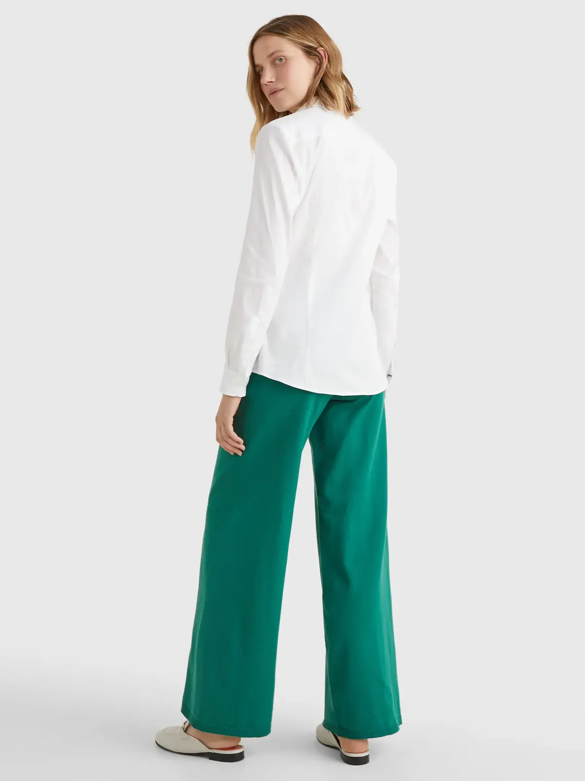 Tommy Hilfiger HERITAGE SLIM FIT SH Kadın Beyaz Gömlek