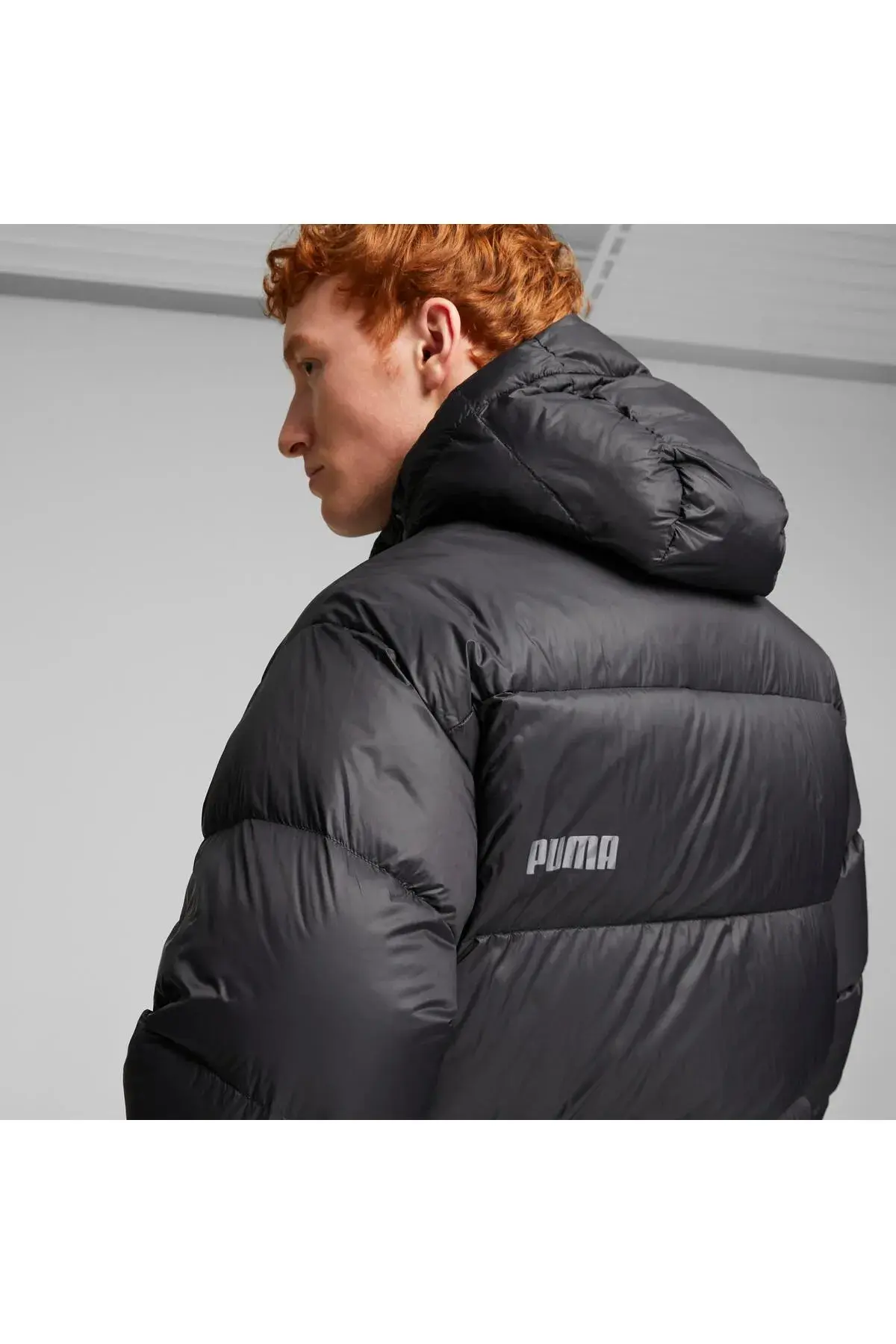 Puma Lightweight Hooded Down Coat Siyah Erkek Kaban