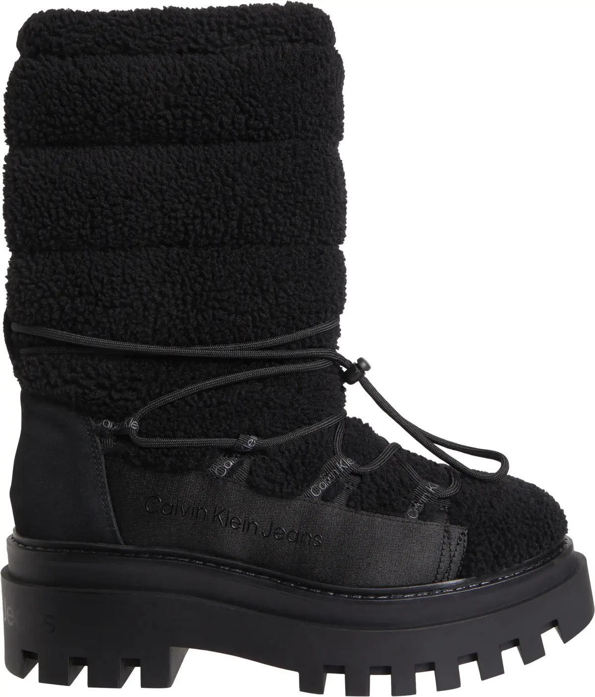 Calvin Klein FLATFORM SNOW BOOT S Kadın Siyah Bot