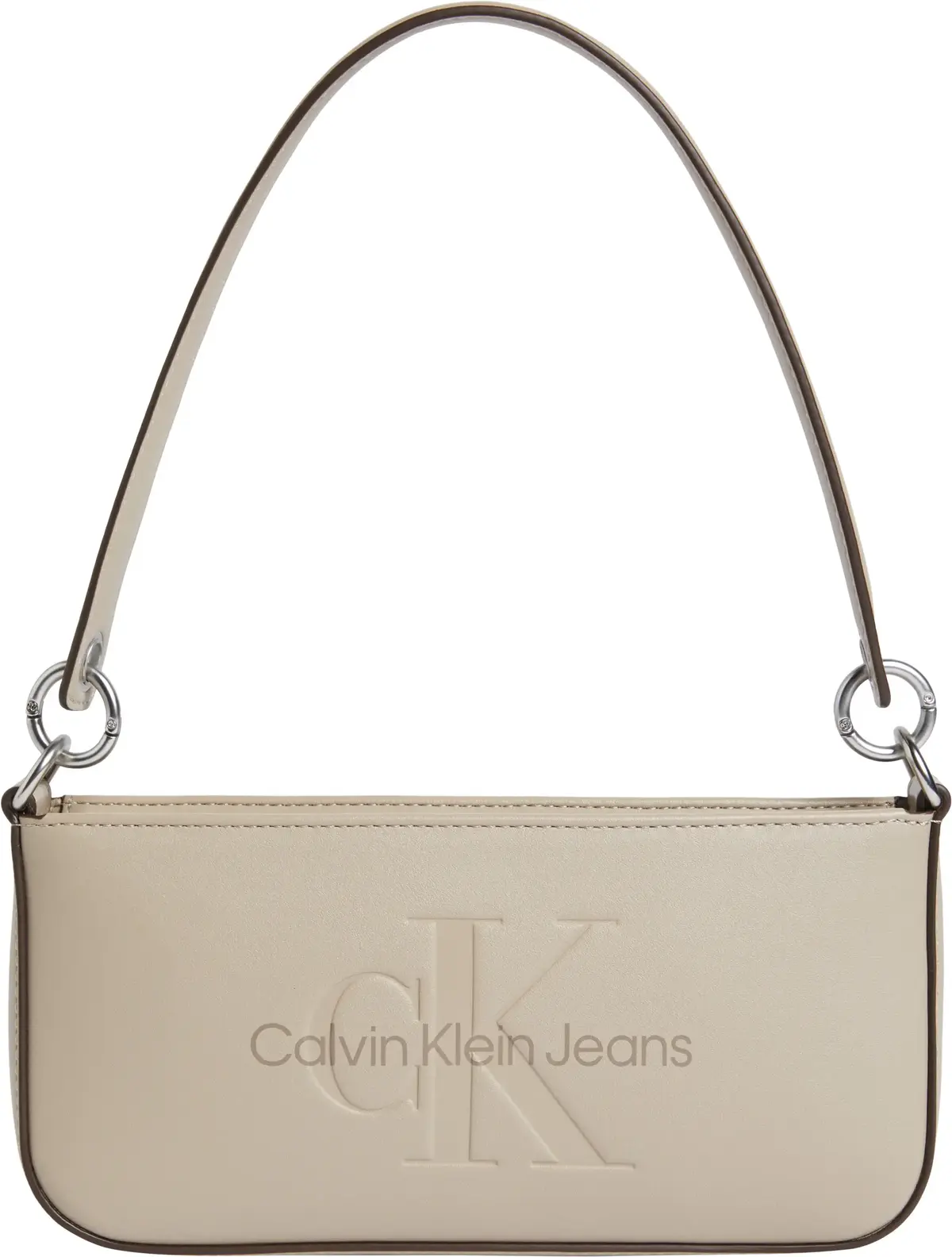 Calvin Klein SCULPTED SHOULDER PO, PBF Bej Kadın Çanta
