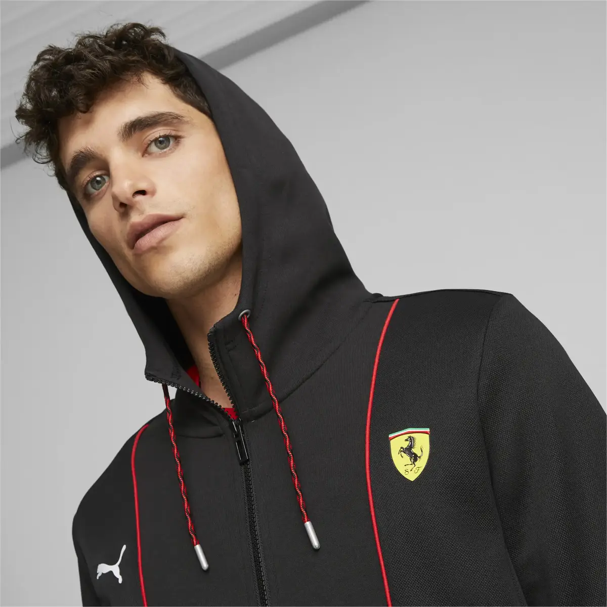 Puma Ferrari Race HDD Sweat Jackt Fermuarlı Hoodie