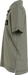Calvin Klein BADGE POLO Erkek Gri Polo T-Shirt
