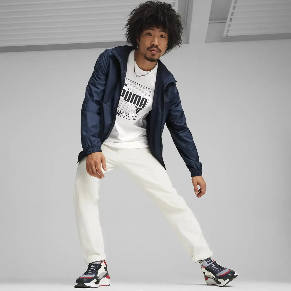 Puma ESS Solid Windbreaker Lacivert Erkek Ceket