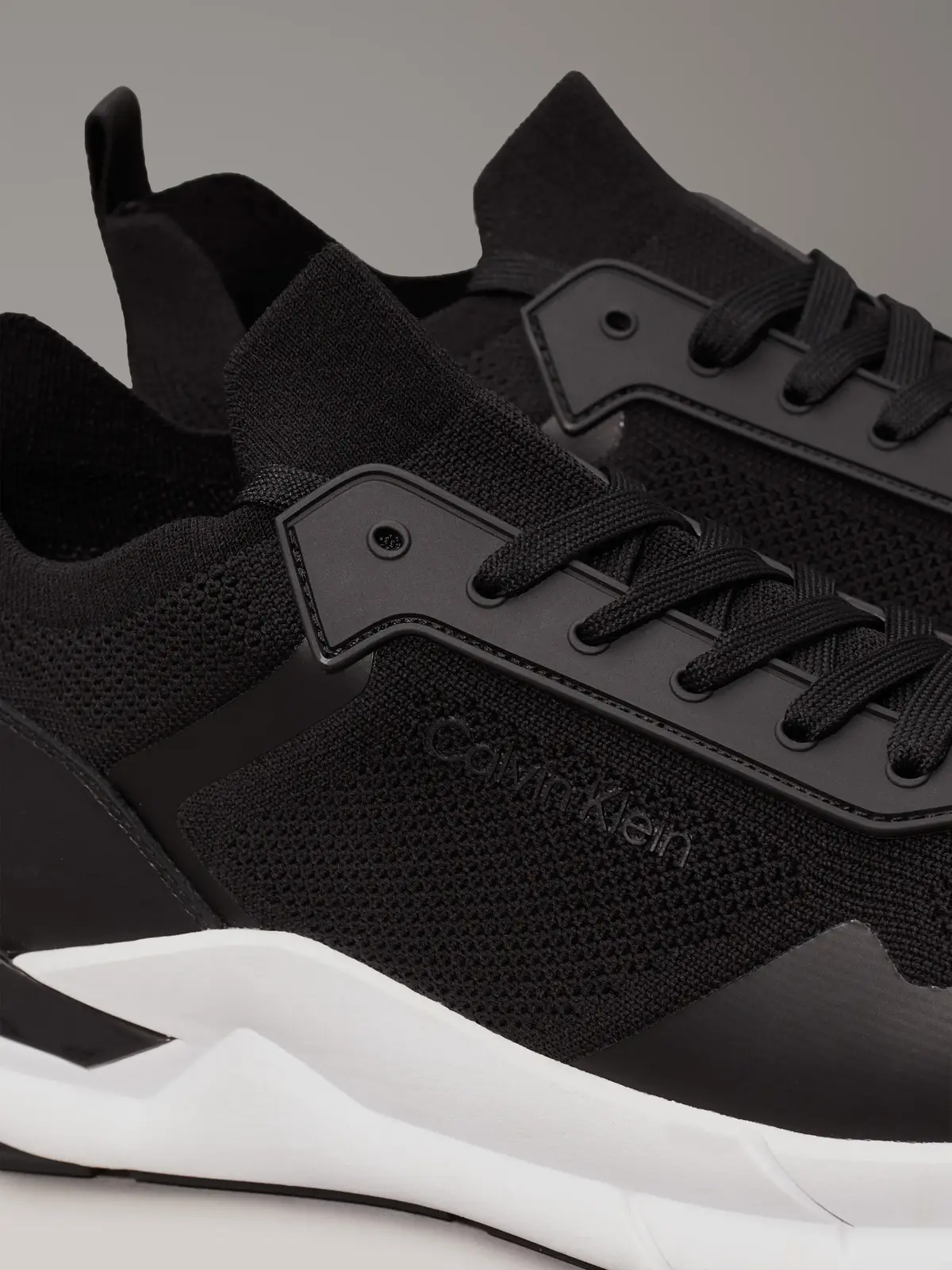 Calvin Klein LOW TOP LACE UP MIX, BEH Siyah Erkek Spor Ayakkabı & Sneaker