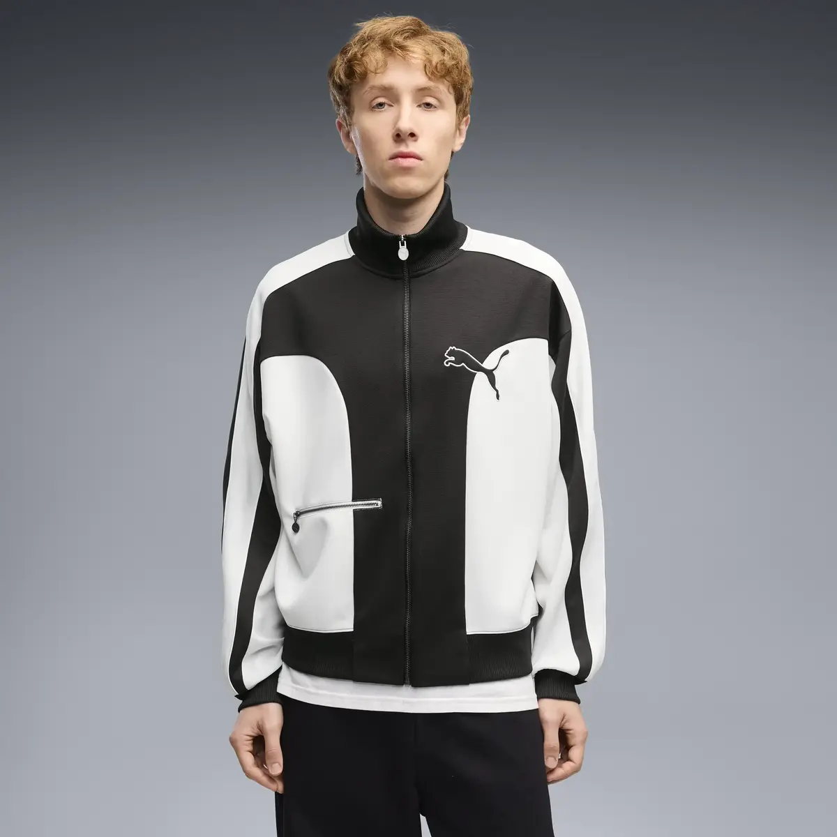 PUMA T7 Track Jacket Beyaz Erkek Ceket
