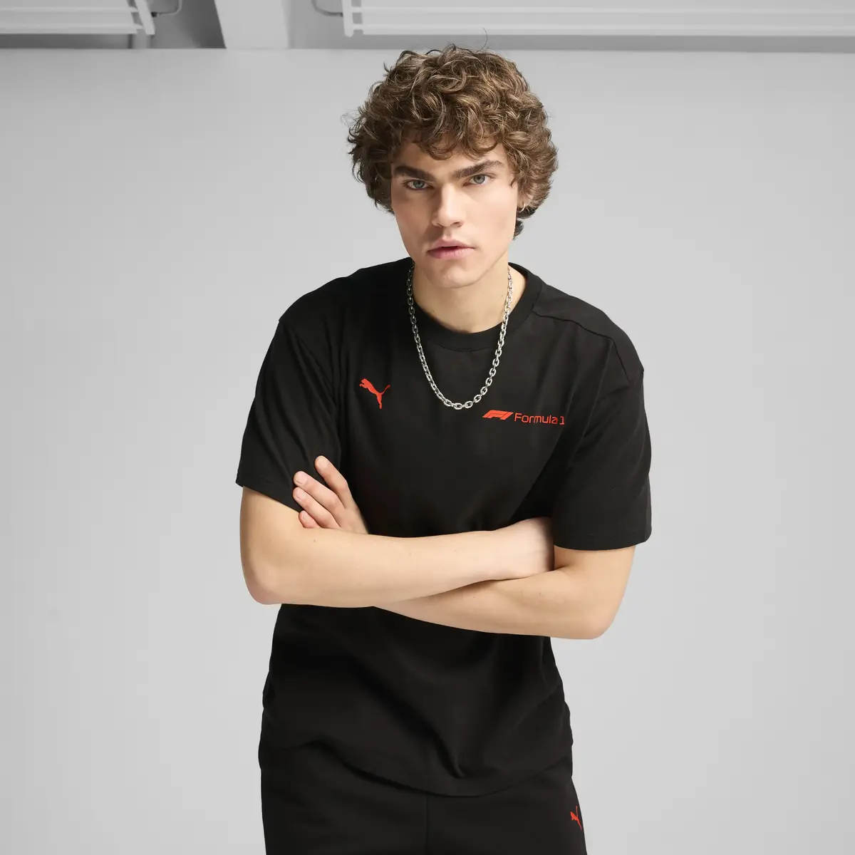 Puma F1 ESS+ Graphic Tee -relaxed Siyah Erkek T-Shirt & Polo