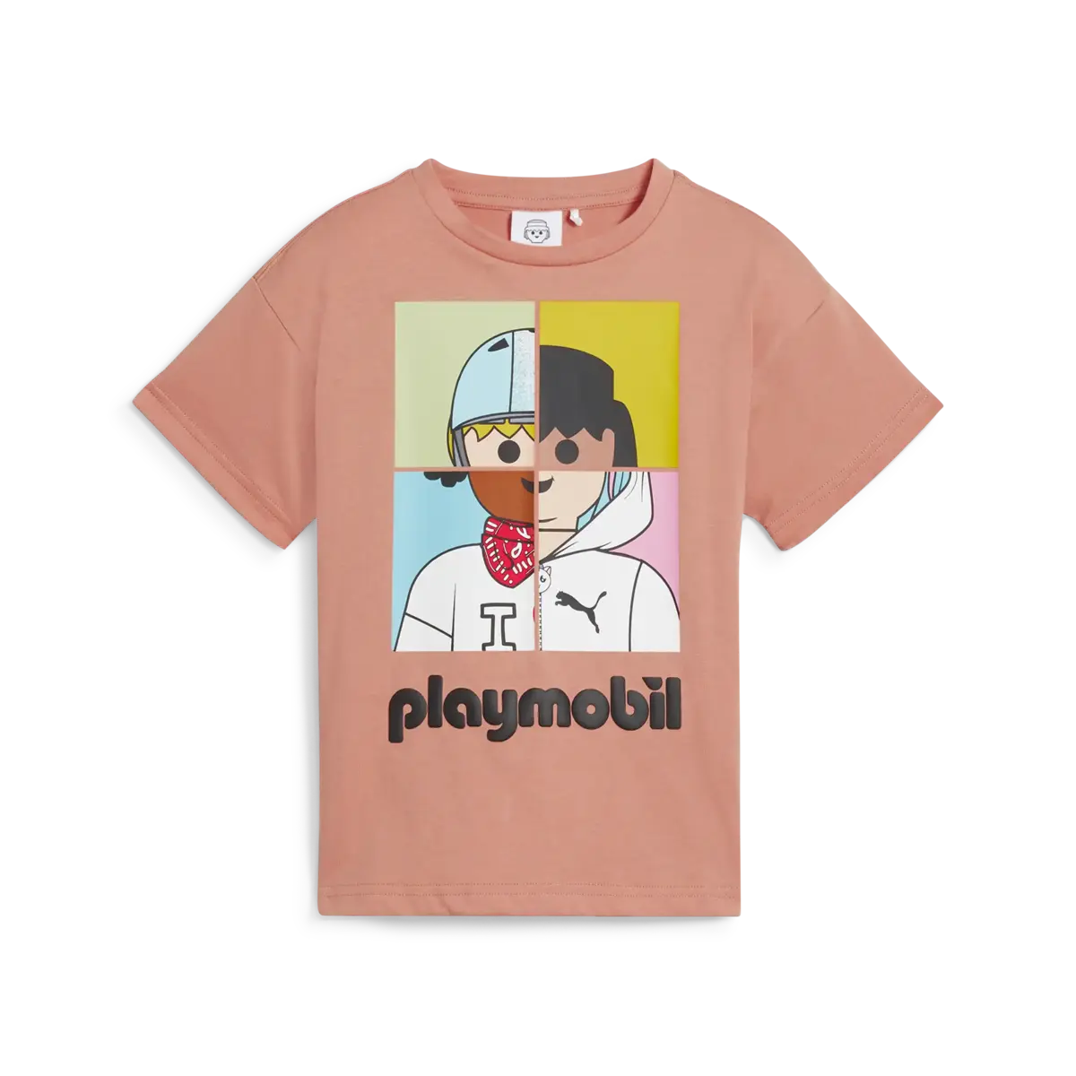 Puma X PLAYMOBIL Graphic Tee Pembe Erkek T-Shirt & Polo