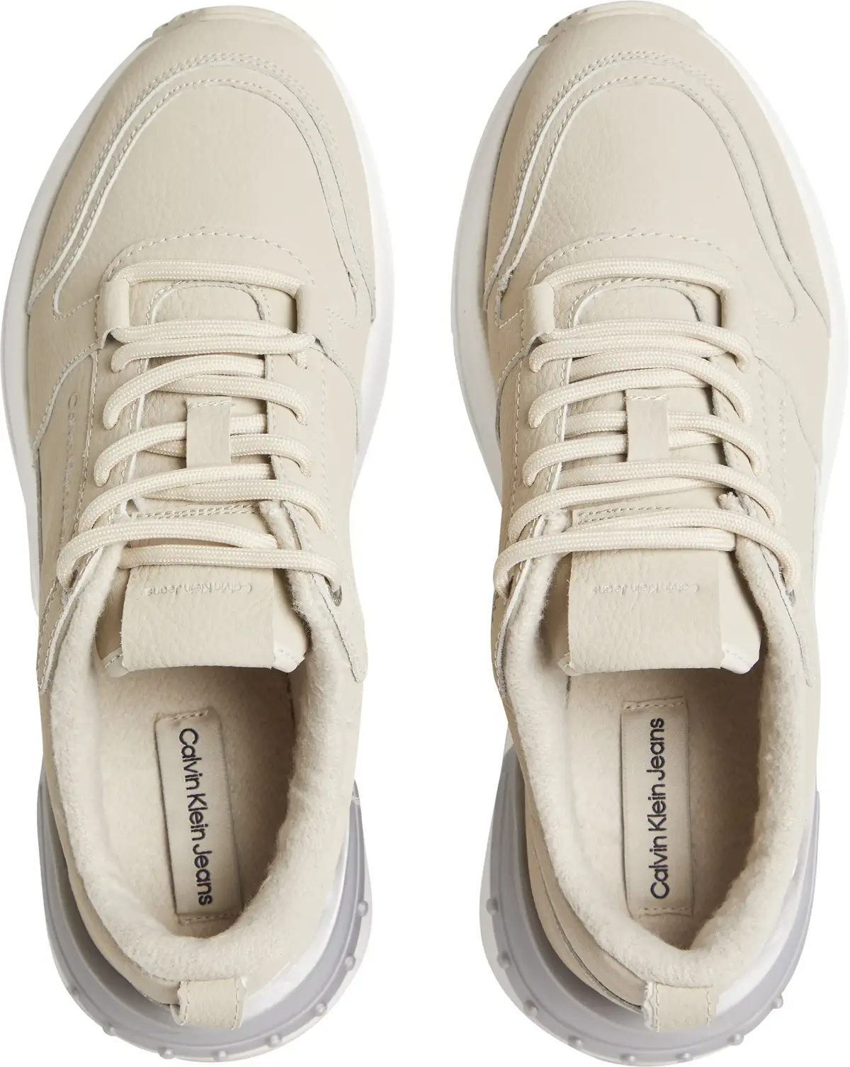 Calvin Klein CHUNKY RUNNER LACEUP Kadın Krem Günlük Spor Ayakkabı