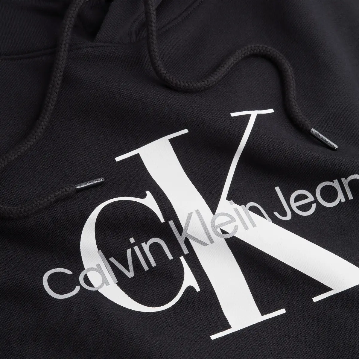 Calvin Klein CORE MONOLOGO HOODIE Erkek Siyah Sweatshirt