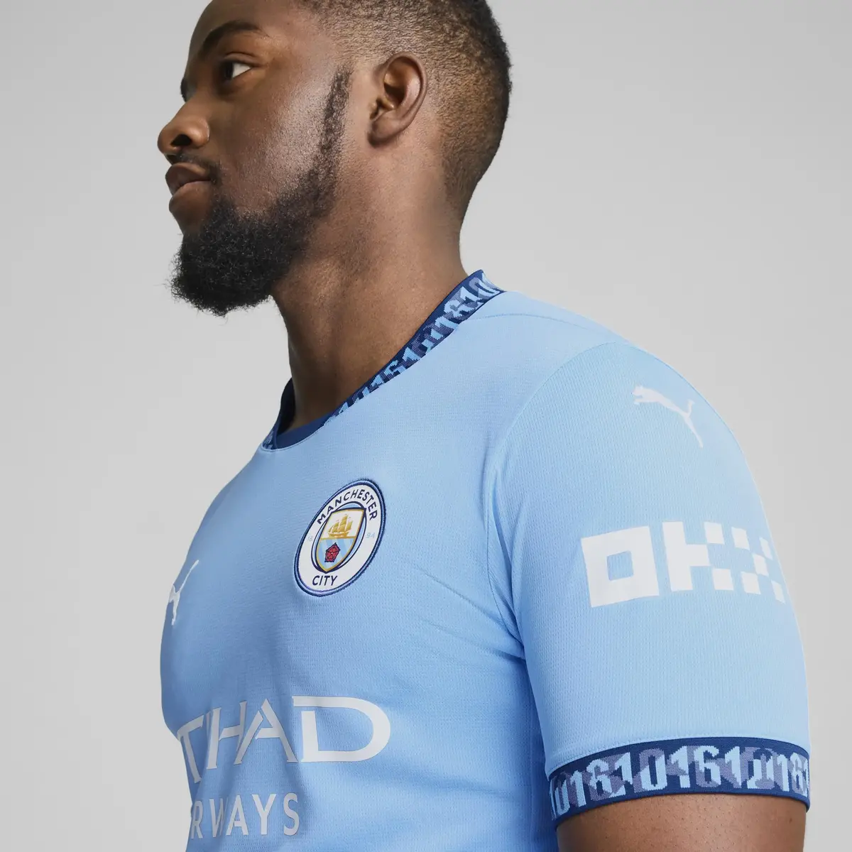 PUMA MCFC Home Jersey Replica Mavi Erkek Forma