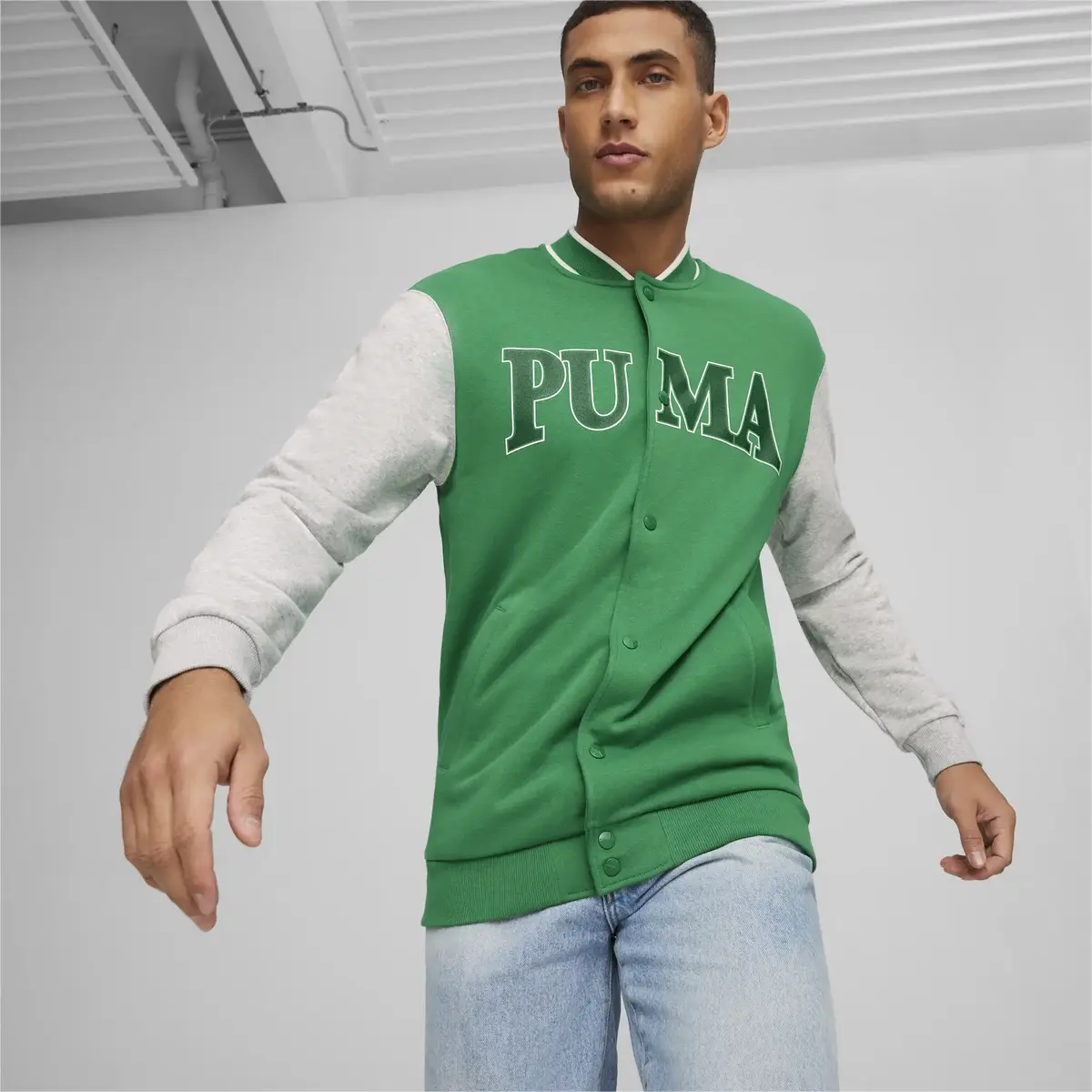 Puma SQUAD Track Jacket TR Yeşil Erkek Sweatshirt