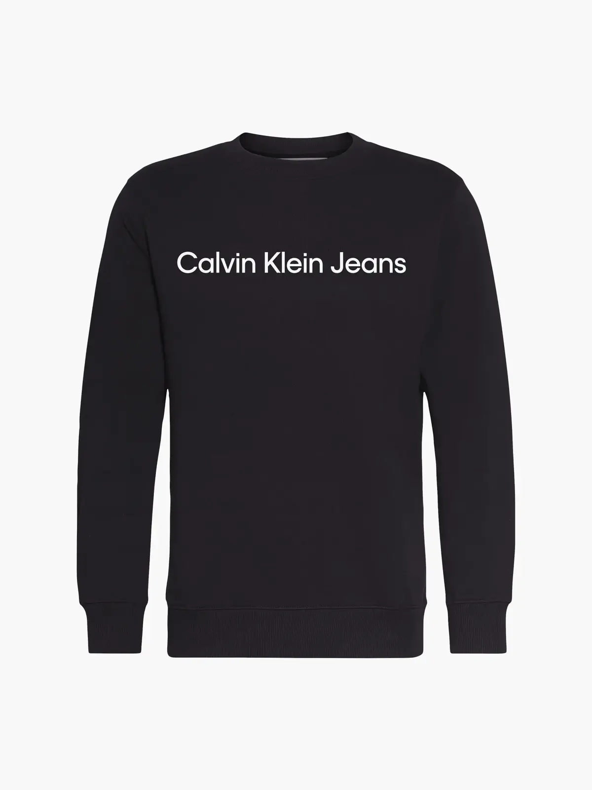 Calvin Klein CORE INSTIT LOGO SWE Erkek Siyah Sweatshirt