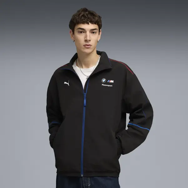 Puma BMW MMS Sprtswr MT7 Trck Jkt Siyah Erkek Fermuarlı Üst