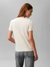 Calvin Klein SS MONOGRAM CREW TEE, P4P, XS Krem Kadın T-Shirt