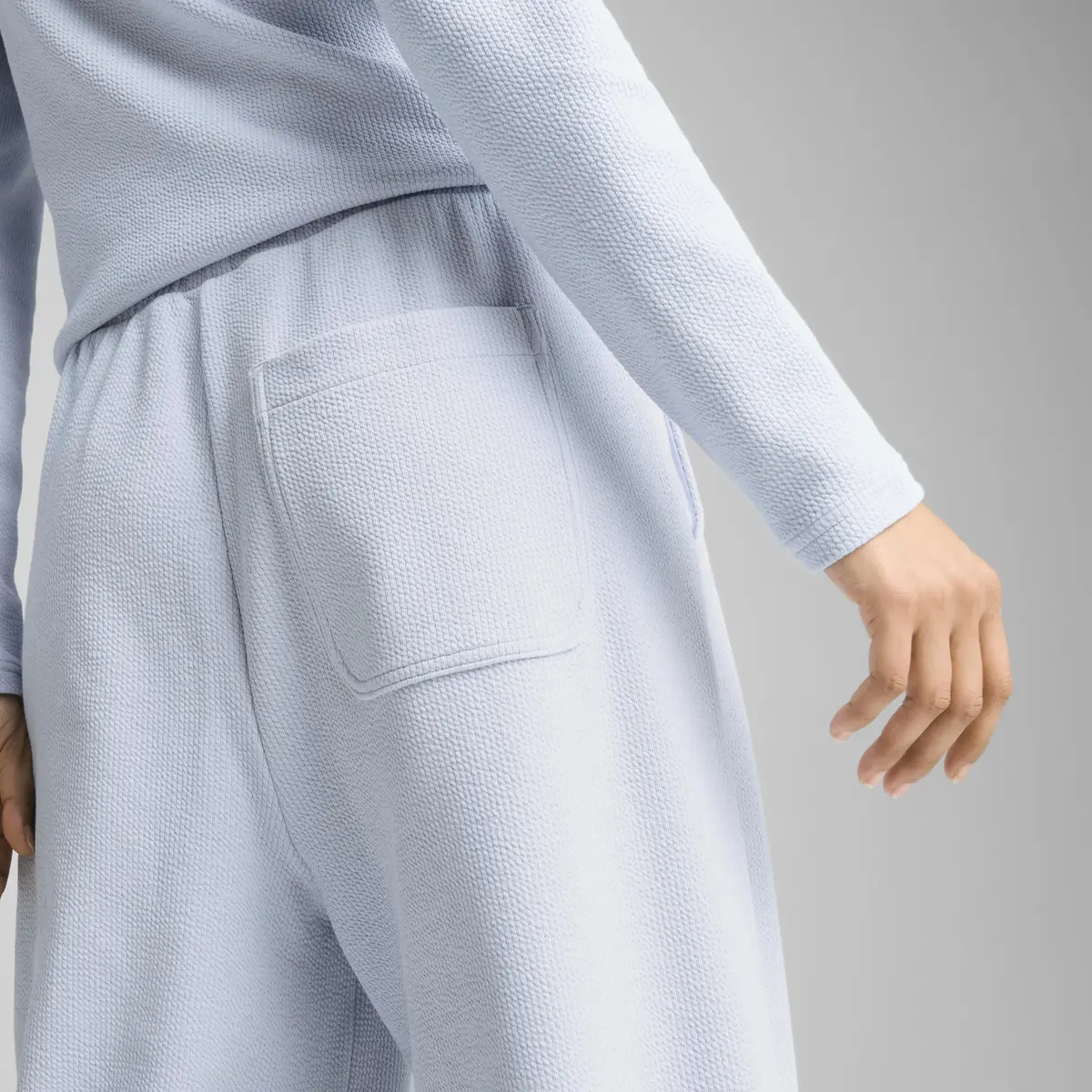 PUMA HER High-Waist Straight Pant Mavi Kadın Eşofman Altı